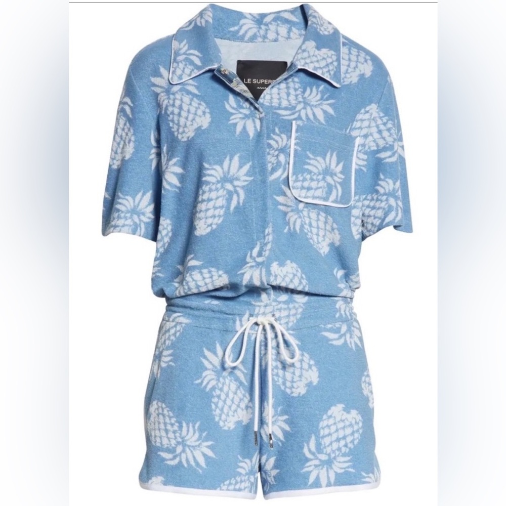 NWT-Le Superbe French Terry Goldfinger Romper Size M